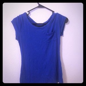 Blue Pocket Tee